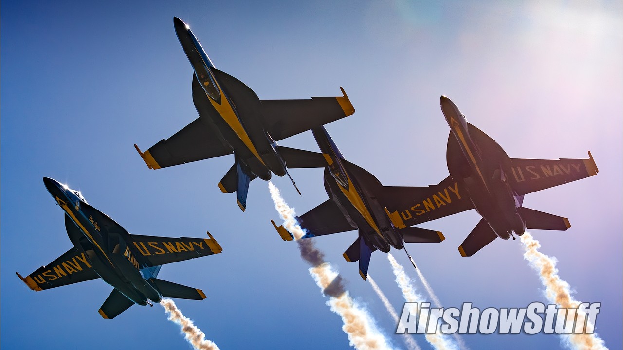 Inside the Aerobatic Box with the US Navy Blue Angels! RARE Vantage Point!