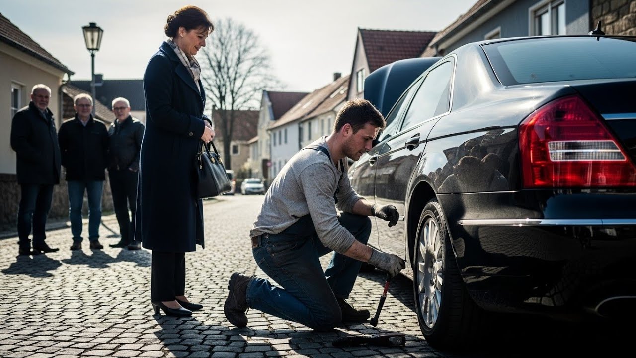 Armer Mechaniker Repariert Platten Reifen Einer Million&auml;rin &mdash; Anruf Am N&auml;chsten Tag &Auml;ndert Alles
