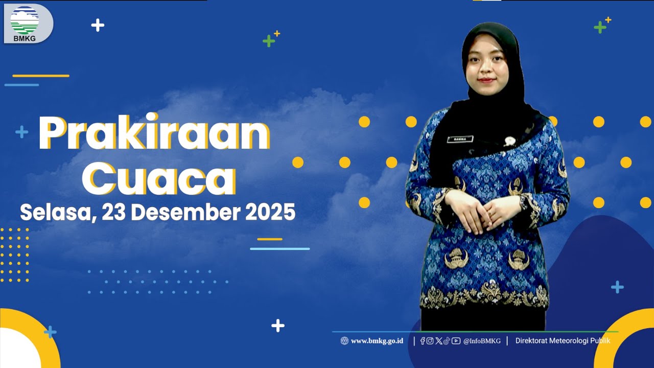 Prakiraan Cuaca Esok Hari, Selasa, 23 Desember 2025