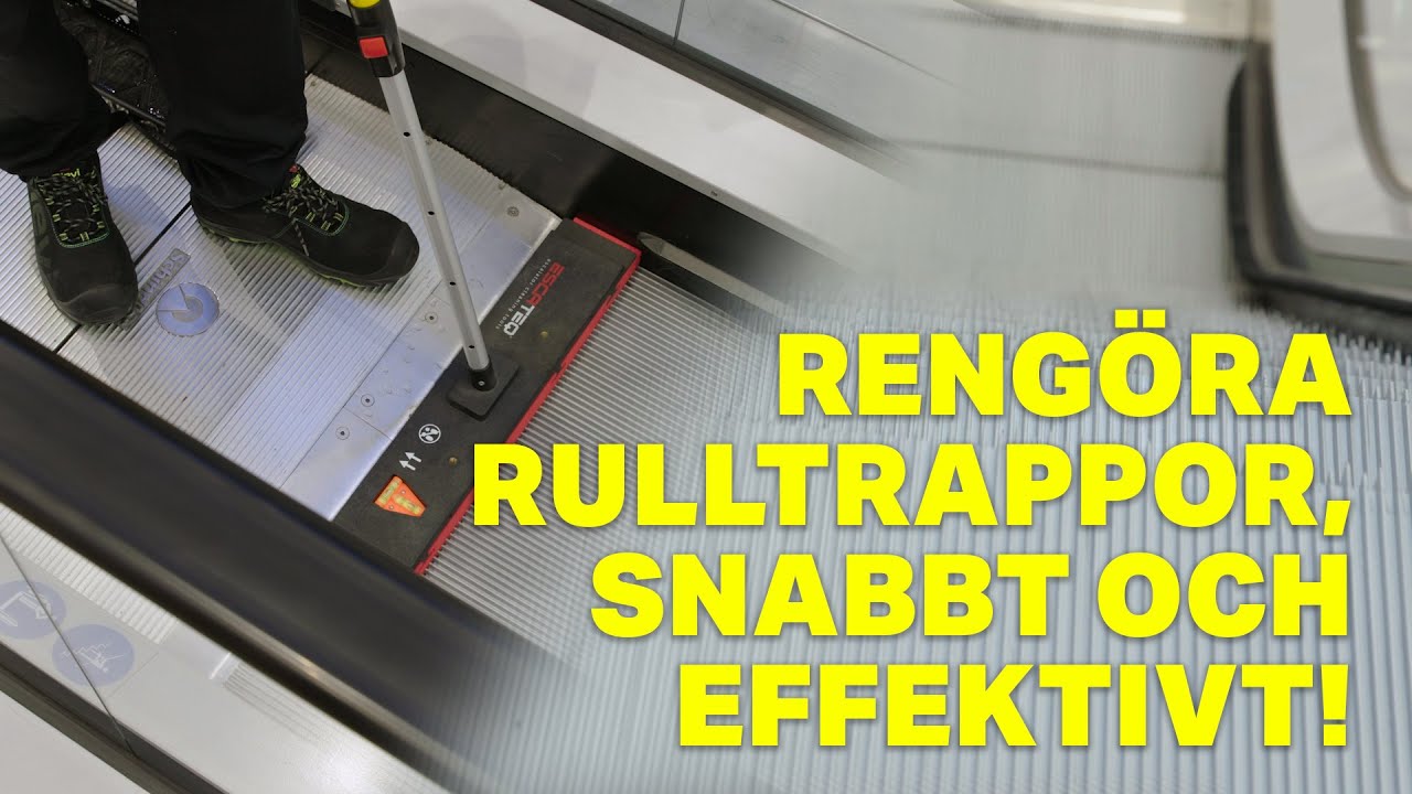Rengöra Rulltrappor - Snabbt, enkelt och effektivt!