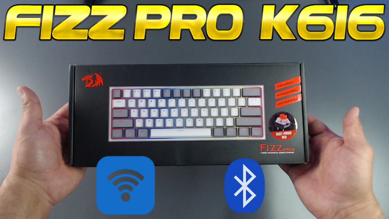 El mejor teclado 60% INALAMBRICO del mercado - Redragon Fizz Pro K616