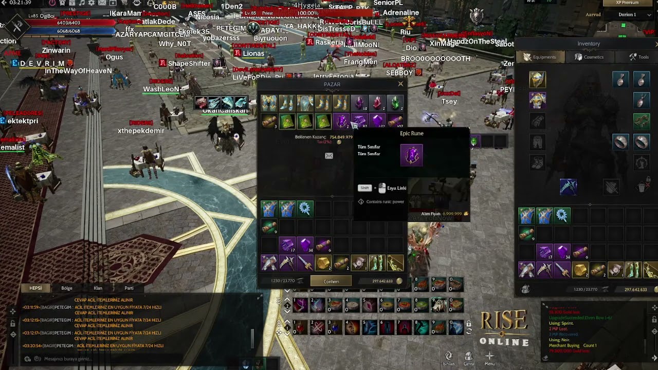 RISE ONLINE CRAFT İTEM UPGRADE