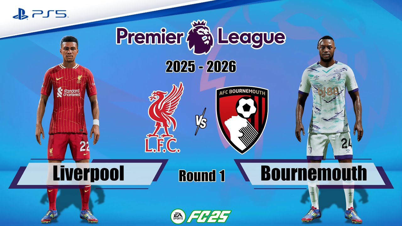 Liverpool vs. Bournemouth Ft. Wirtz, Kluivert | Premier League 25/26 | Full Match | FC25 - PS5™ [4K]