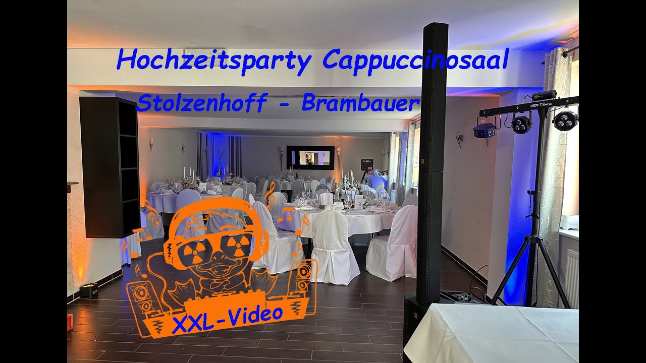 Hochzeit im Cappuccinosaal von Stolzenhoff in Brambauer - XXL Video von DJ Atommic