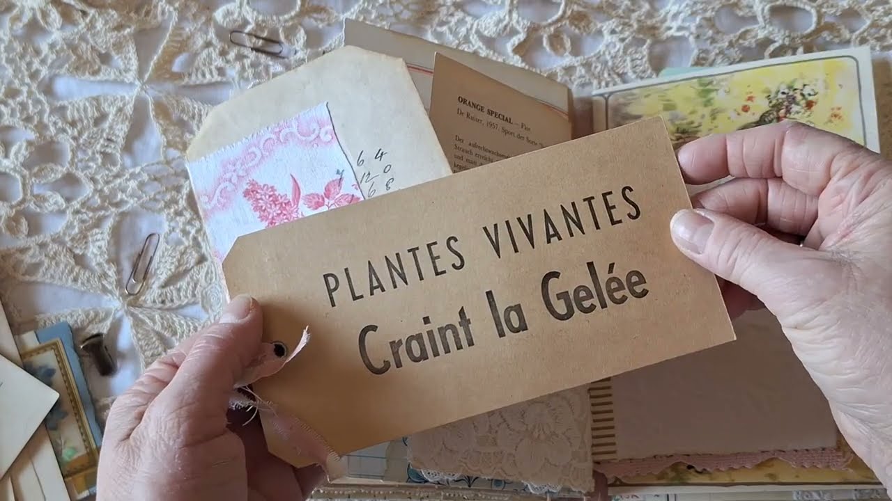 Vintage Blumen Junk Journal Flipthrough, 