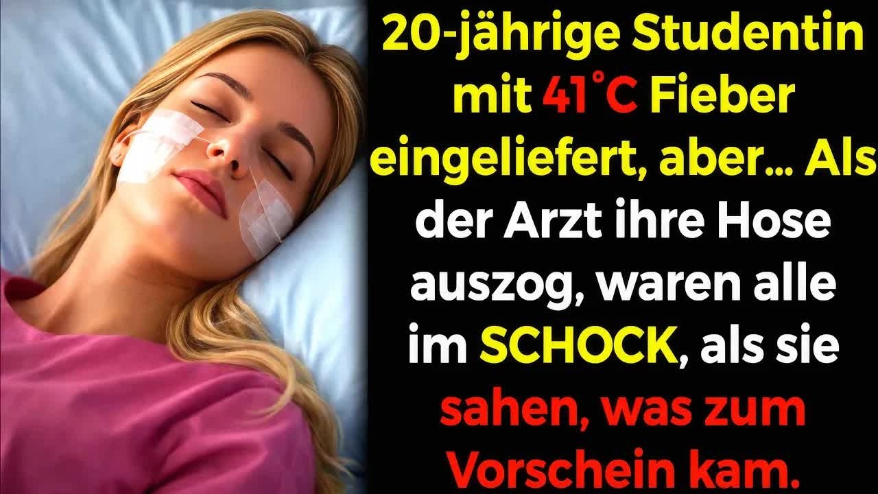 20 Jährige mit 41°C Fieber： Arzt sah nach dem Ausziehen der Hose Etwas Schockierendes 😮