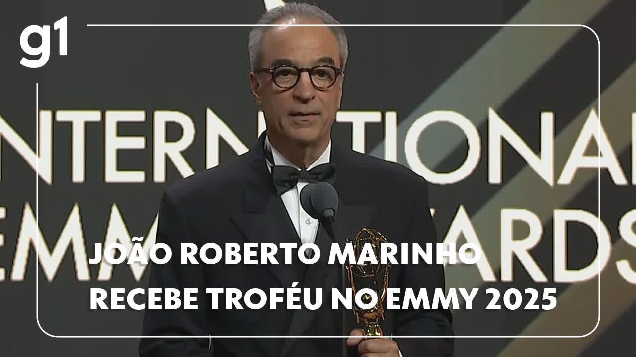 Emmy 2025: João Roberto Marinho ganha troféu de Personalidade Mundial da TV