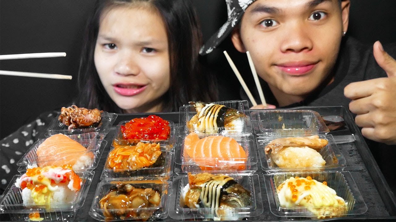 ASMR แกล้งน้อง!!กินซูชิยัดวาซาบิ จัดไปเต็มๆ คำ/ZAB ZAB PM