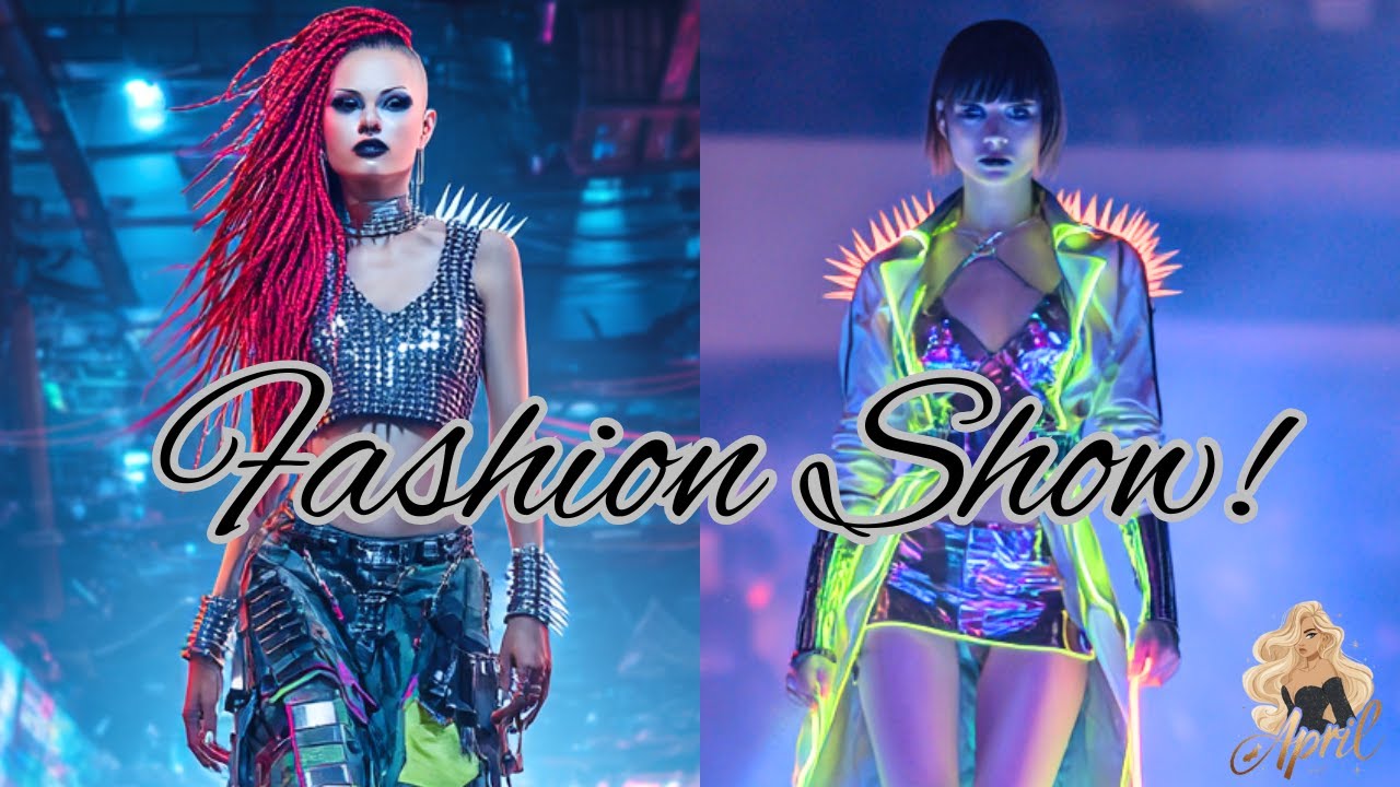 Cyberpunk Inferno & Neon Bloom | Futuristic Fashion Runway Show