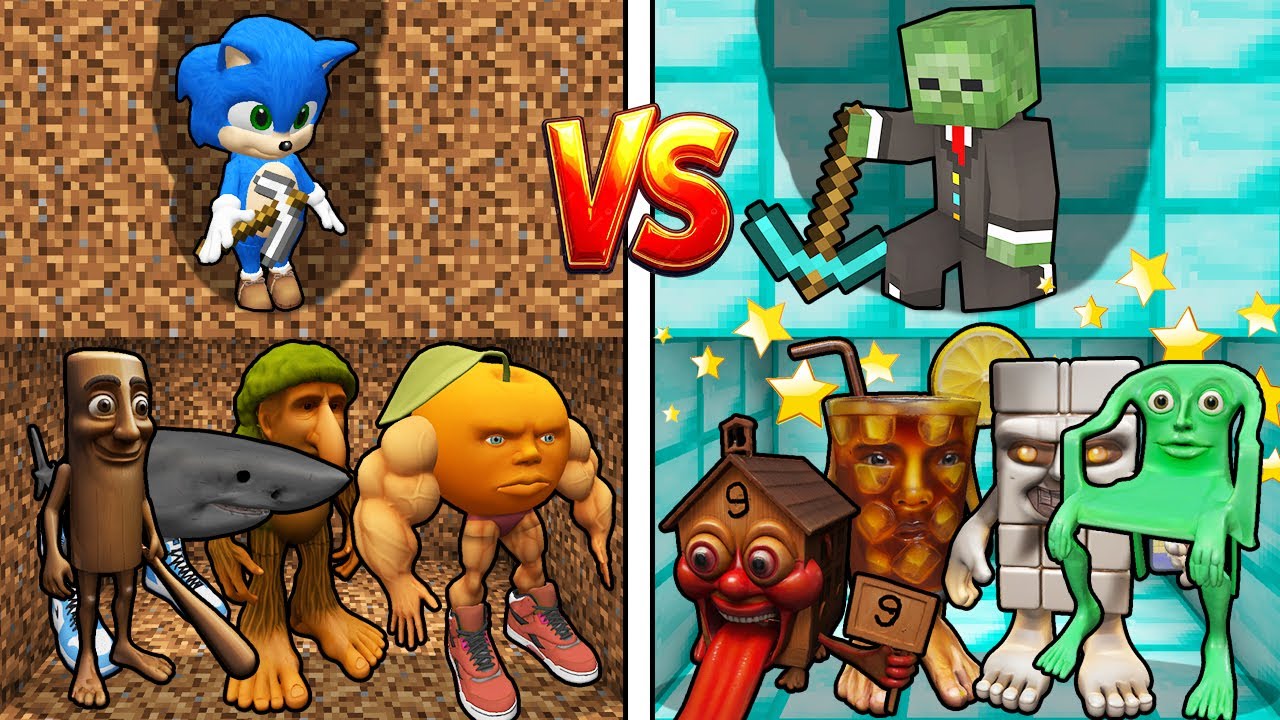 FAKİR BEBEK SONİC vs ZENGİN ZOMBİ BABA SECRET BRAİNROT SAVAŞI 😱 - Minecraft