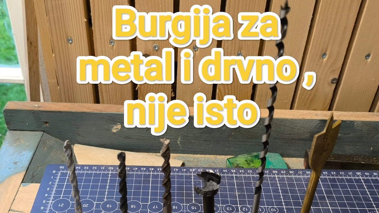 Drvo, metal ili beton? Razlike između burgija i njihova primena