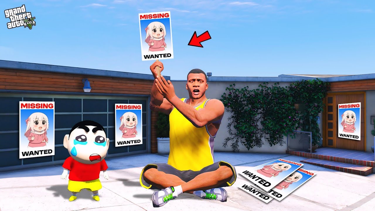 Shinchan & Franklin Try To Find Lost Shinko Chan in GTA 5