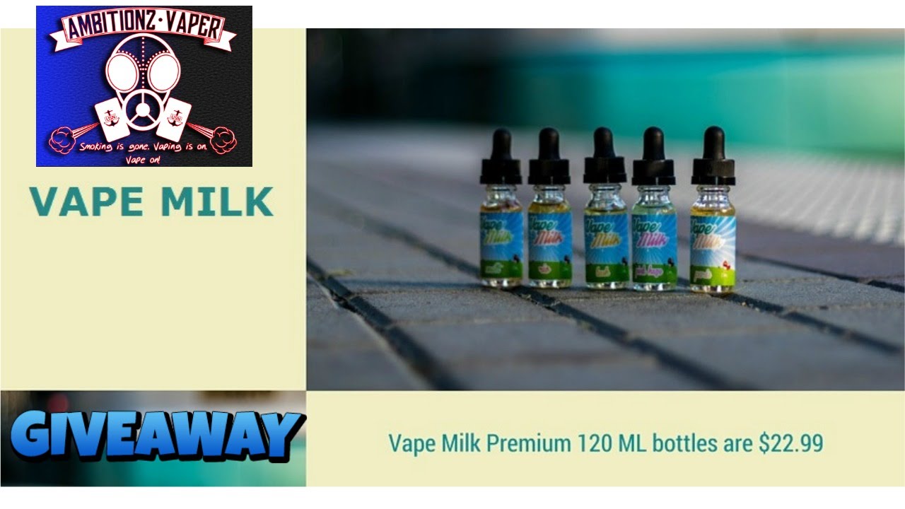 Vape Milk E Juice Review & Giveaway(closed) | $22.99 For 120ML'S