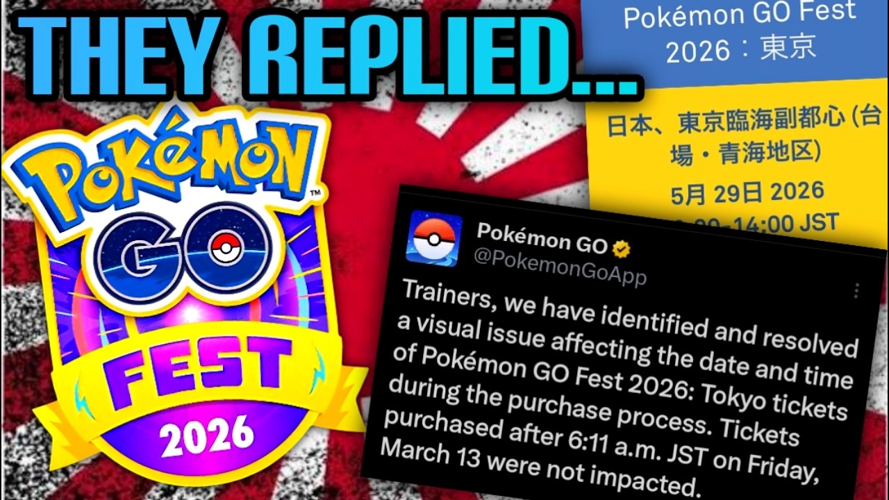 *Ответ Niantic/Scopely на сообщение о неправильном времени покупки билетов на Pokemon GO в Японии...
