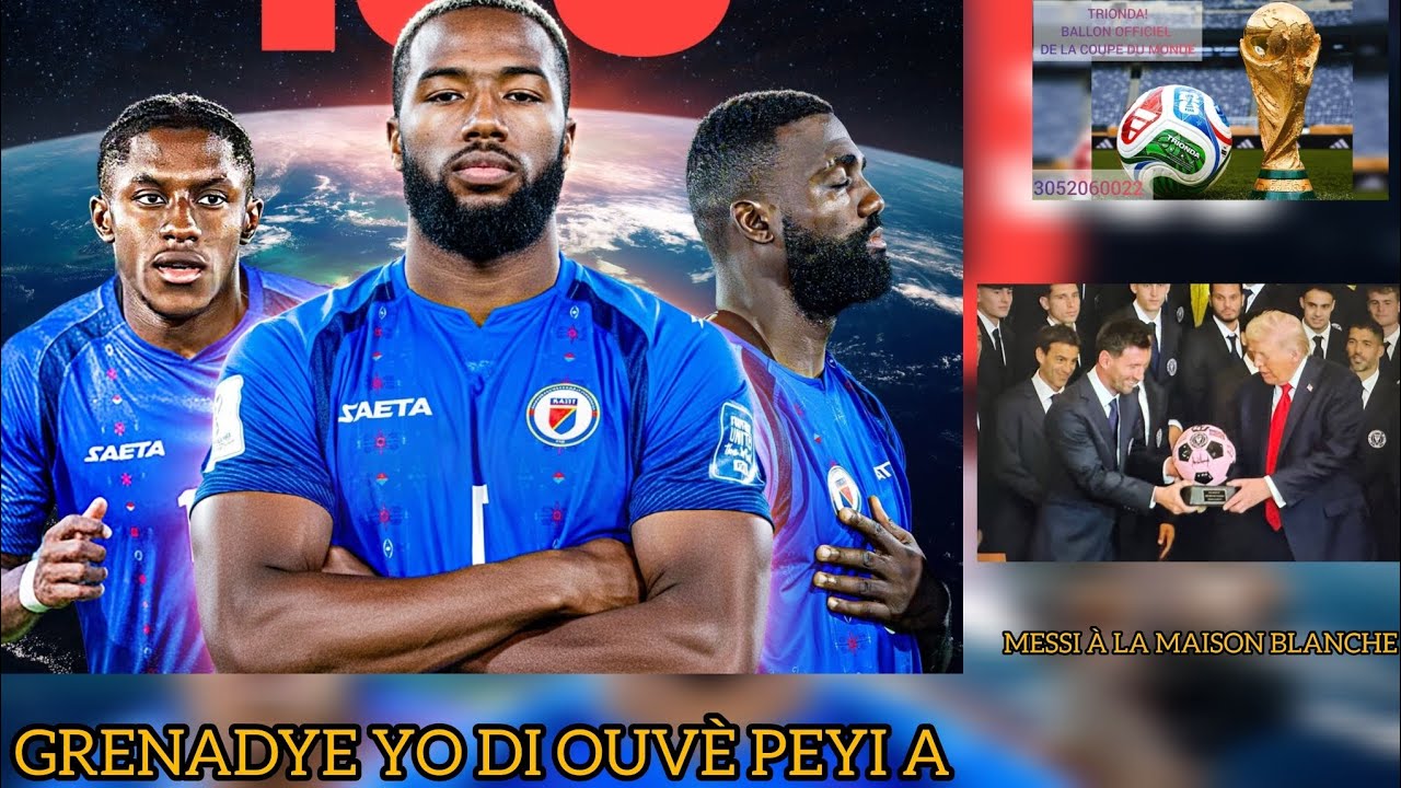 GRENADYE DI LETA OUVÈ PEYIA POU YO KA FÉTÉ KALIFIKASYON MONDYAL LA!MESSI NAN MAISON BLANCHE