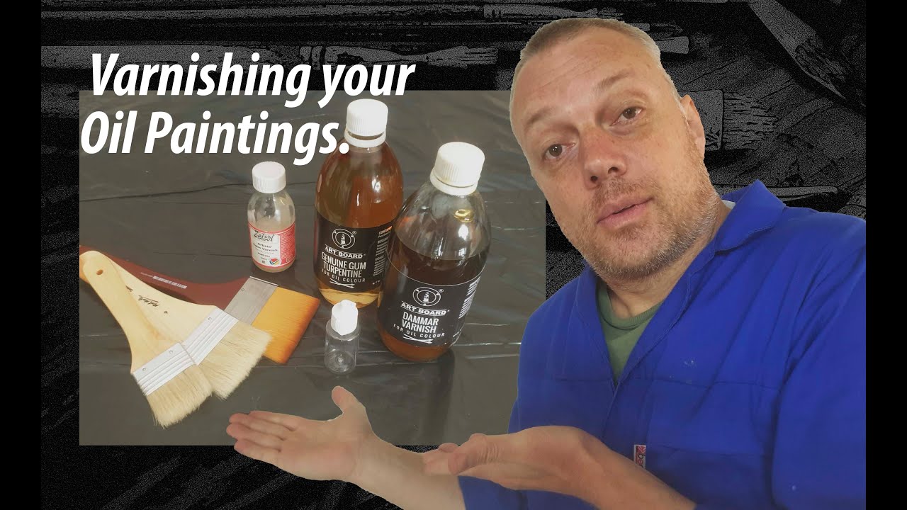 Step by step varnishing your oil paintings.