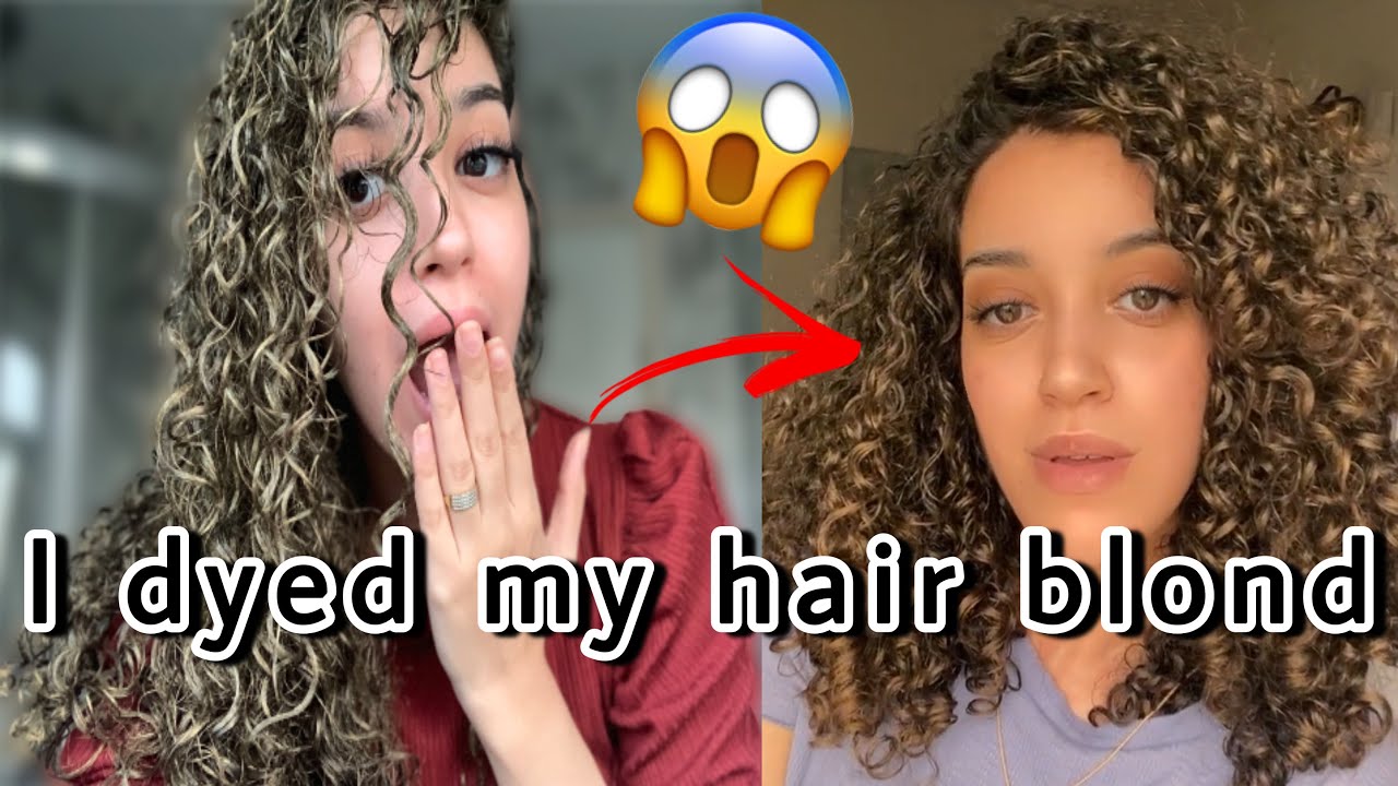 I Tried Temporary Blond Hair Color On My Curly Hair|Zero damage,Mofjang Hair wax Paint+Review