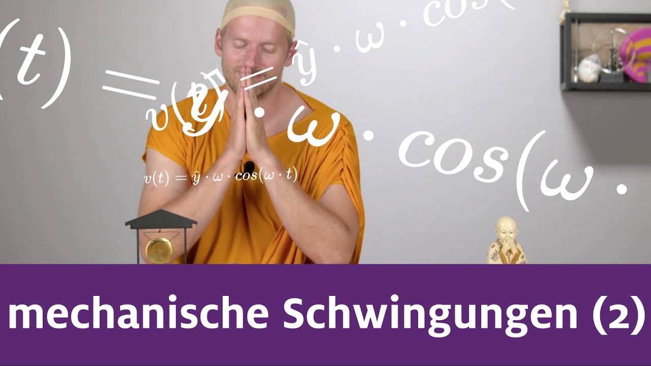 Mechanische Schwingungen 2 - Harmonische Schwingung, Lineares Kraftgesetz, Projektion Kreisbewegung