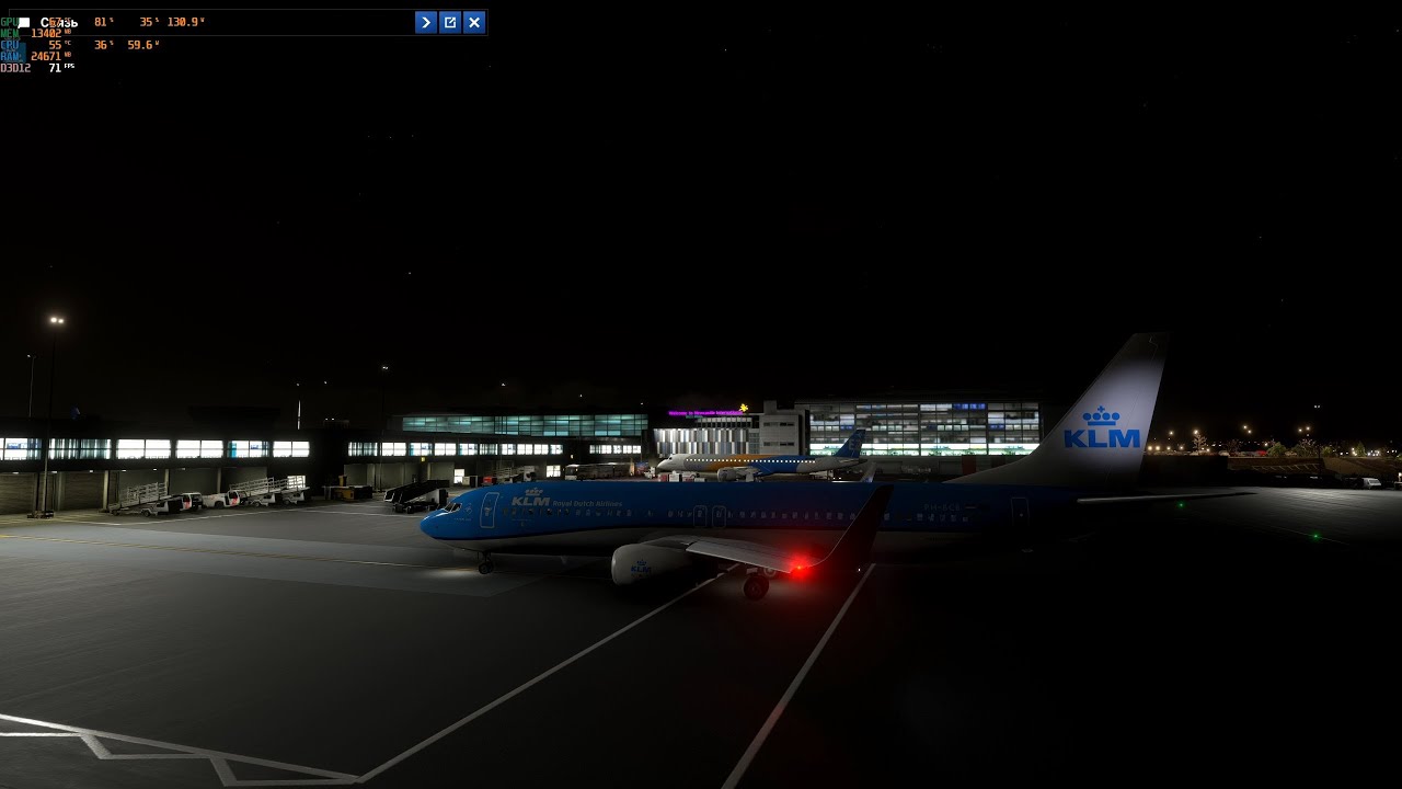 SimBitWorld v2. MSFS 2024. PMDG 737-800. EGNT(Newcastle Airport) - EHAM(Schiphol Airport)