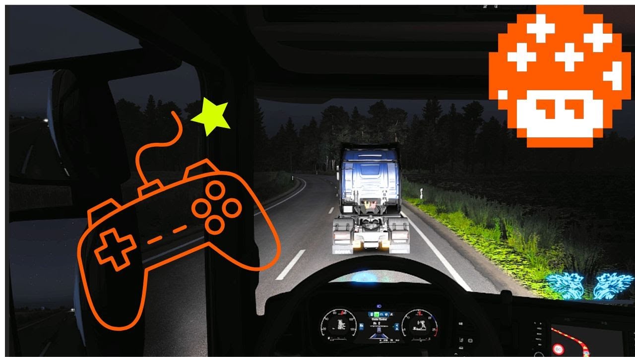 4K Heavy Rain Realistic Ultra Graphic | Euro Truck Simulator 2