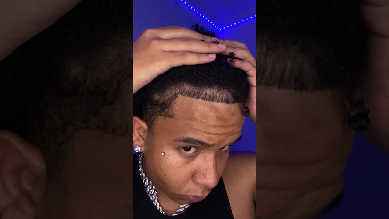COMO FAZER FRANJINHA ou BABY HAIR no cabelo masculino CRESPO #cachosecrespos