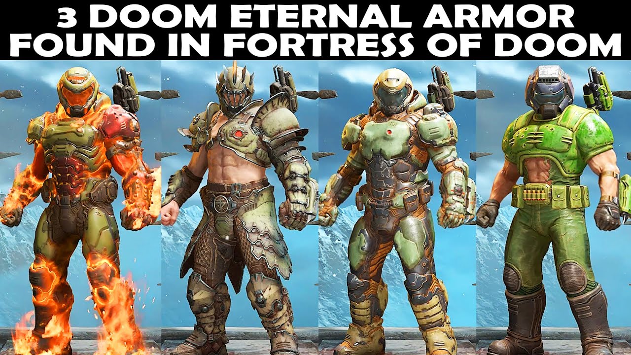 Doom Eternal - Armor Skins (Fortress of Doom) Showcase