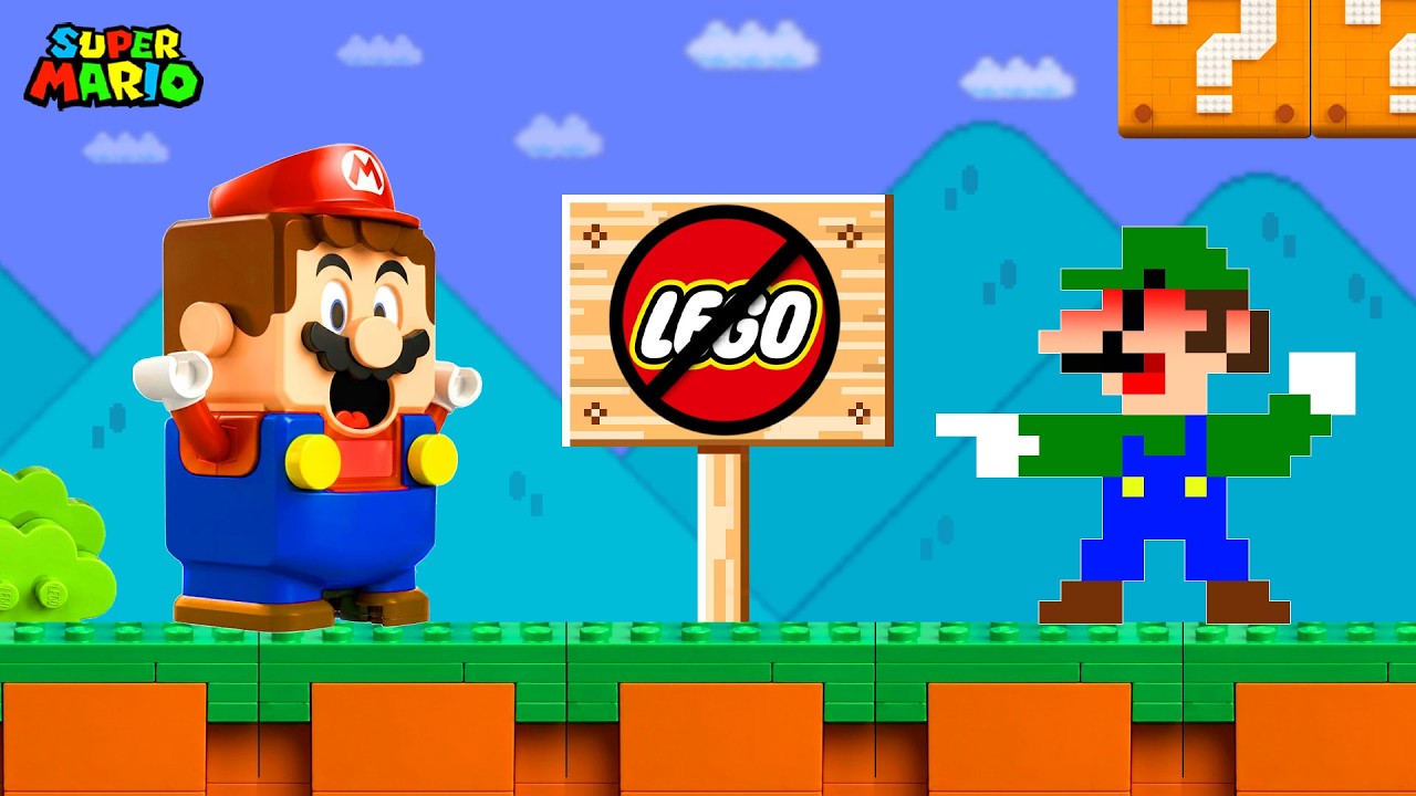 Mario and Luigi, But LEGO Super Mario Is Forbidden Here!