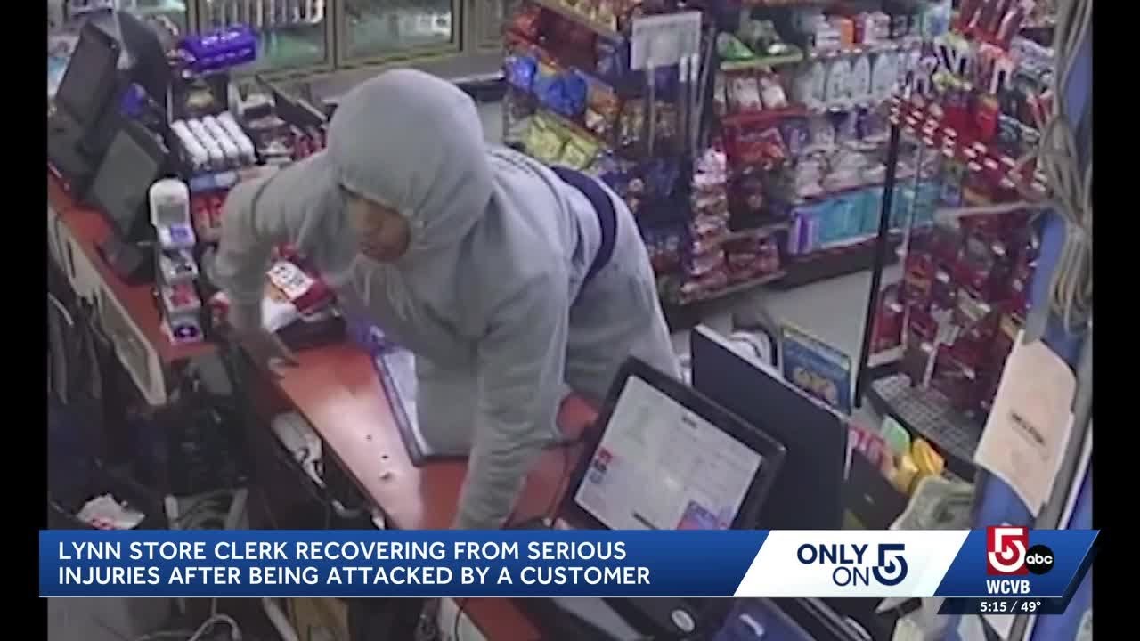 Only on 5: Video shows violent attack on Lynn store clerk