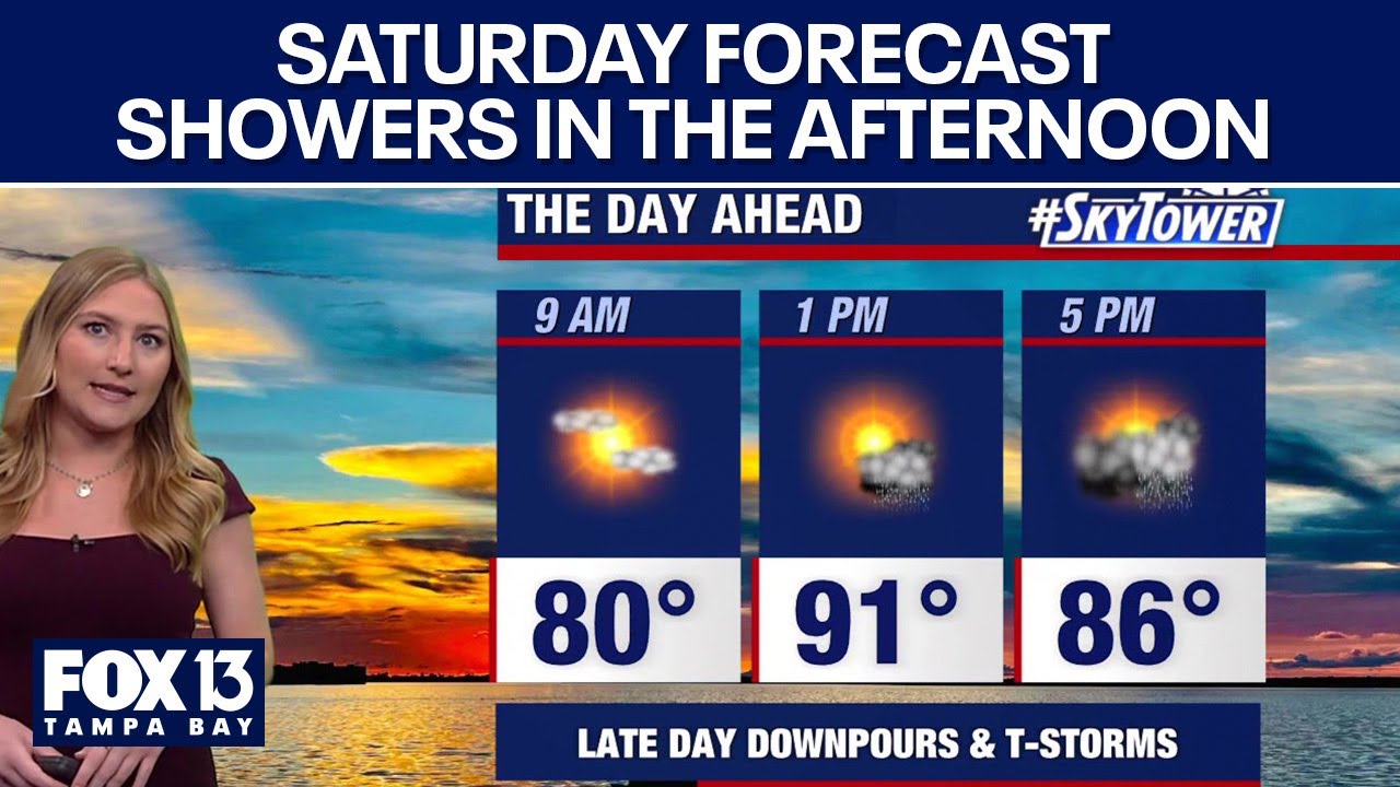 Tampa Weather | Storms in Tampa Bay on Saturday