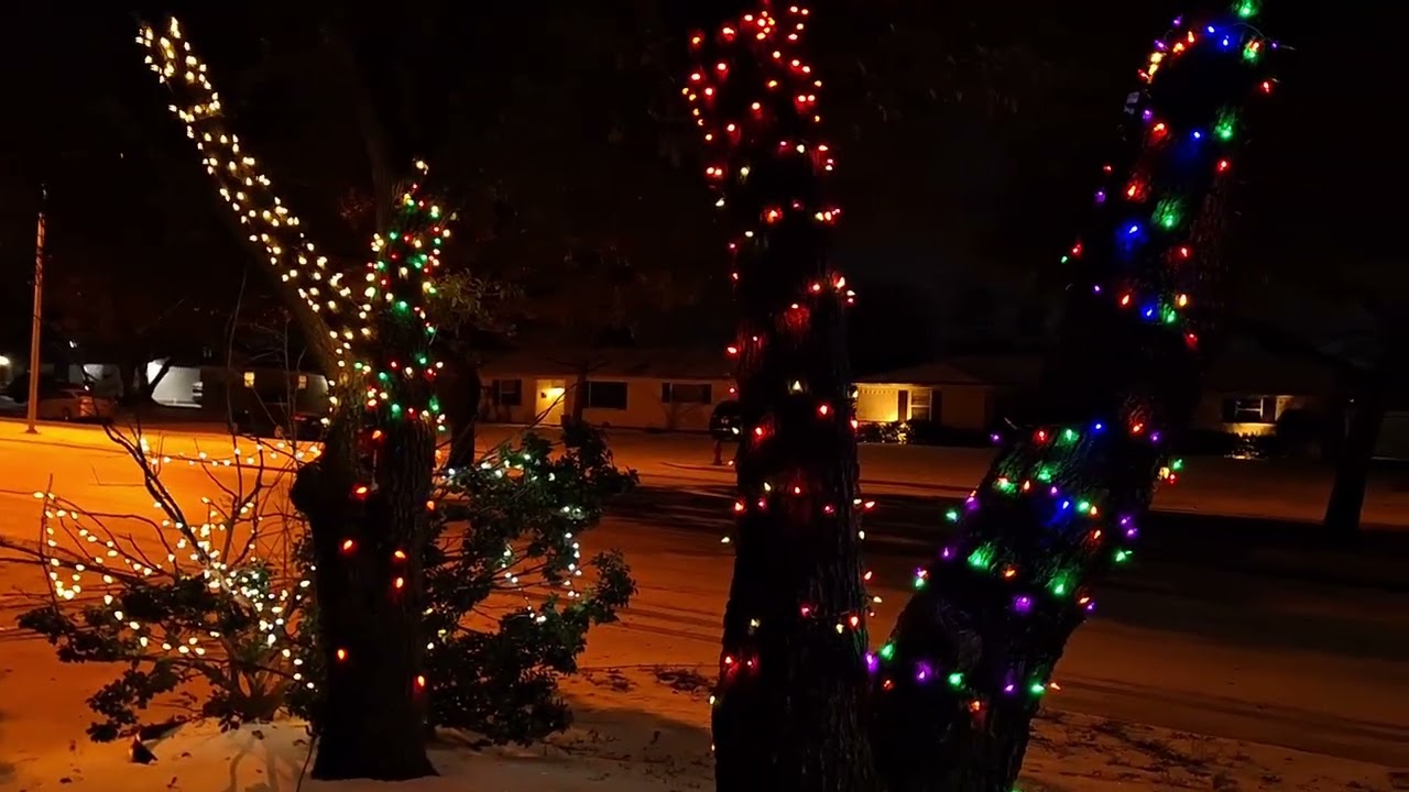 Snow and lights January 2026