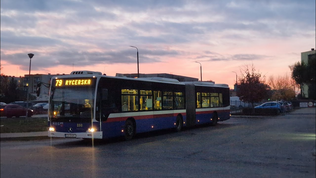 Bus Bydgoszcz | Mitfahrt in der kompletten 79 von Rycerska bis Glinki im Connecto G
