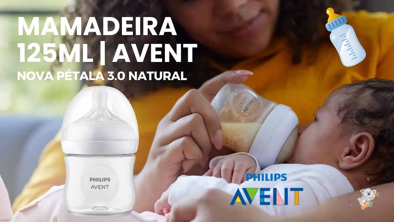 Nova Mamadeira Pétala Natural Philips Avent 125ml (Mamadeira para bebê recém nascido)
