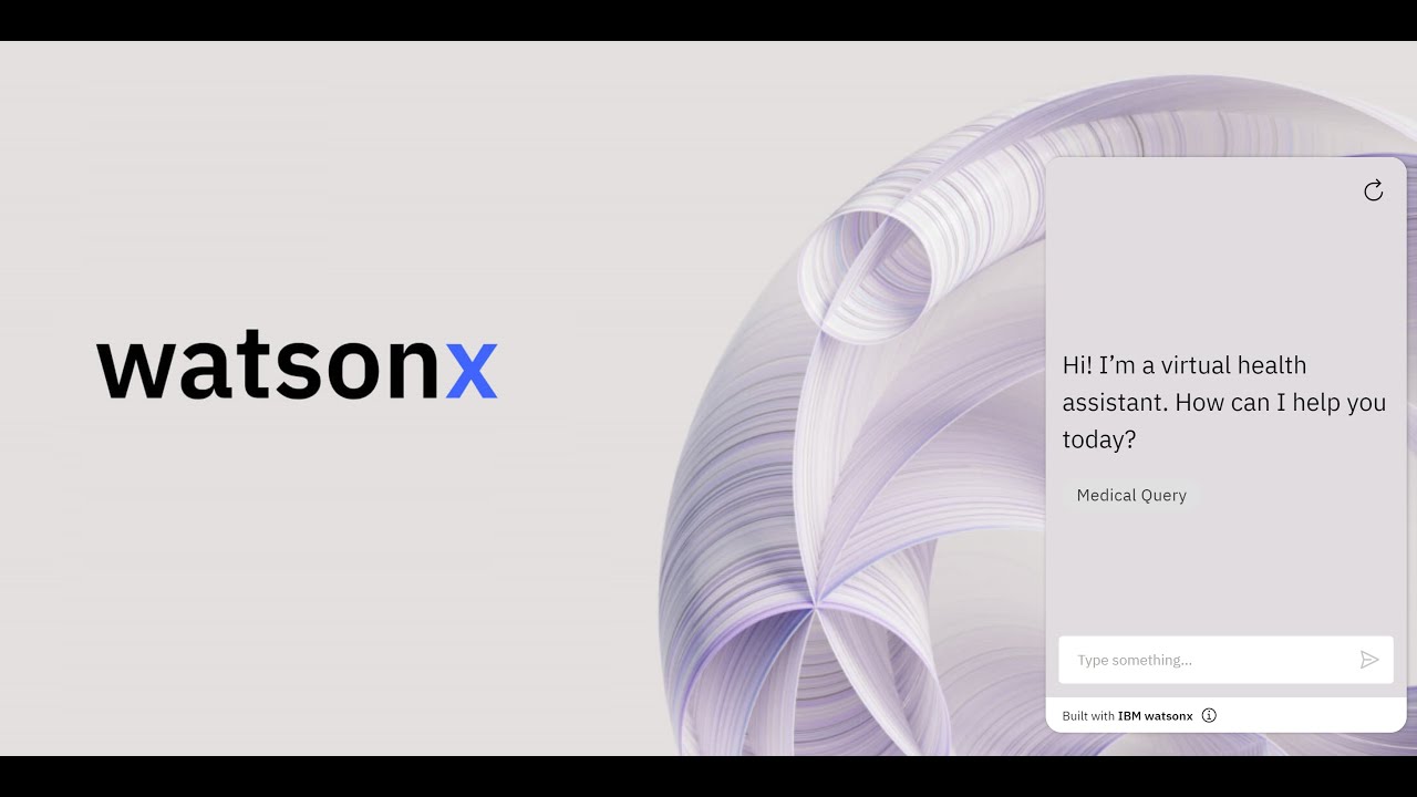Demo WatsonX Assistant Chatbot for Enhanced Patient Experience
