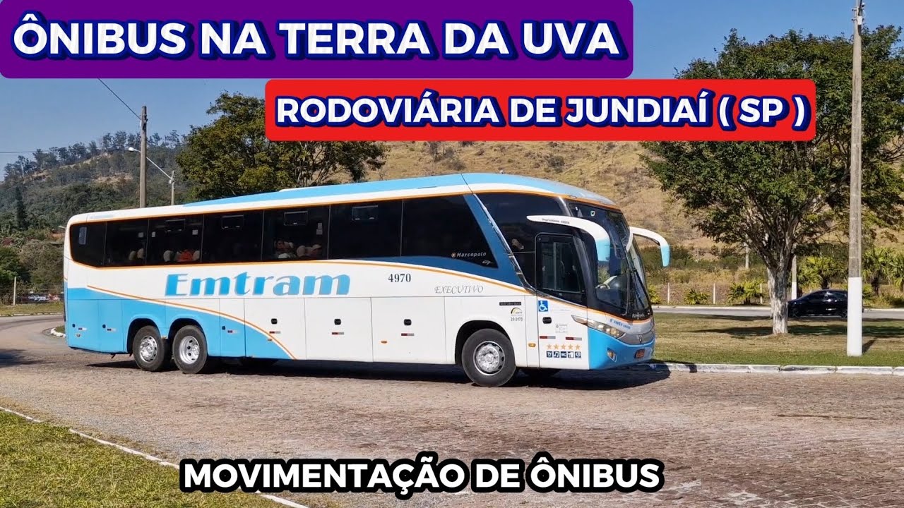 MOVIMENTO DE ÔNIBUS NO TERMINAL RODOVIÁRIO DE JUNDIAÍ ( SP ) 