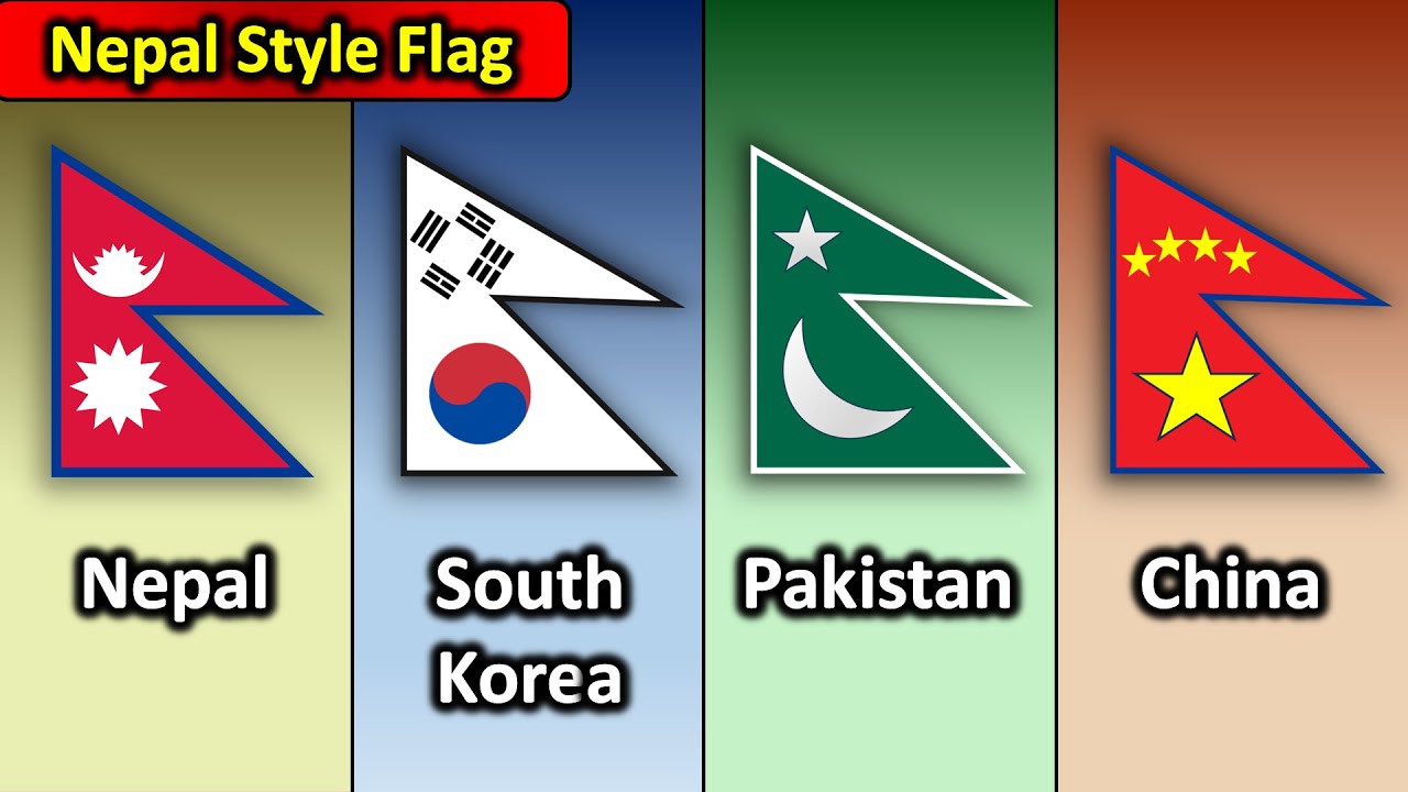 COUNTRY FLAGS In The Style of My Nepal - Flag Animation