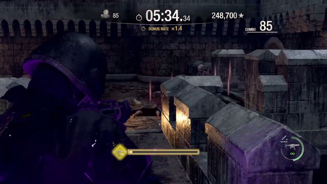 Resident Evil 4 Remake - Mercenaries - Castle - HUNK S++