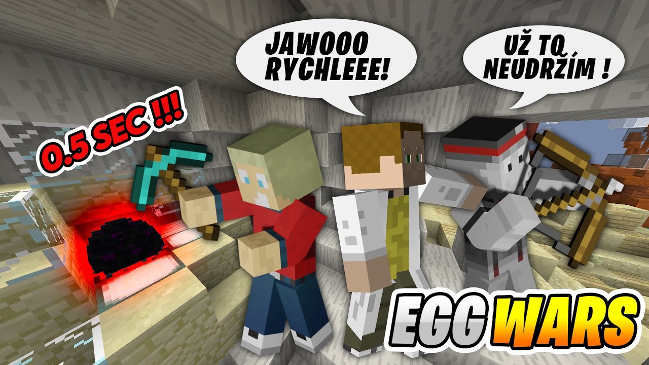 CHÝBALO 0,5 SEKUNDY! | EGG WARS w/  @GEJMR   @Kelohap ​
