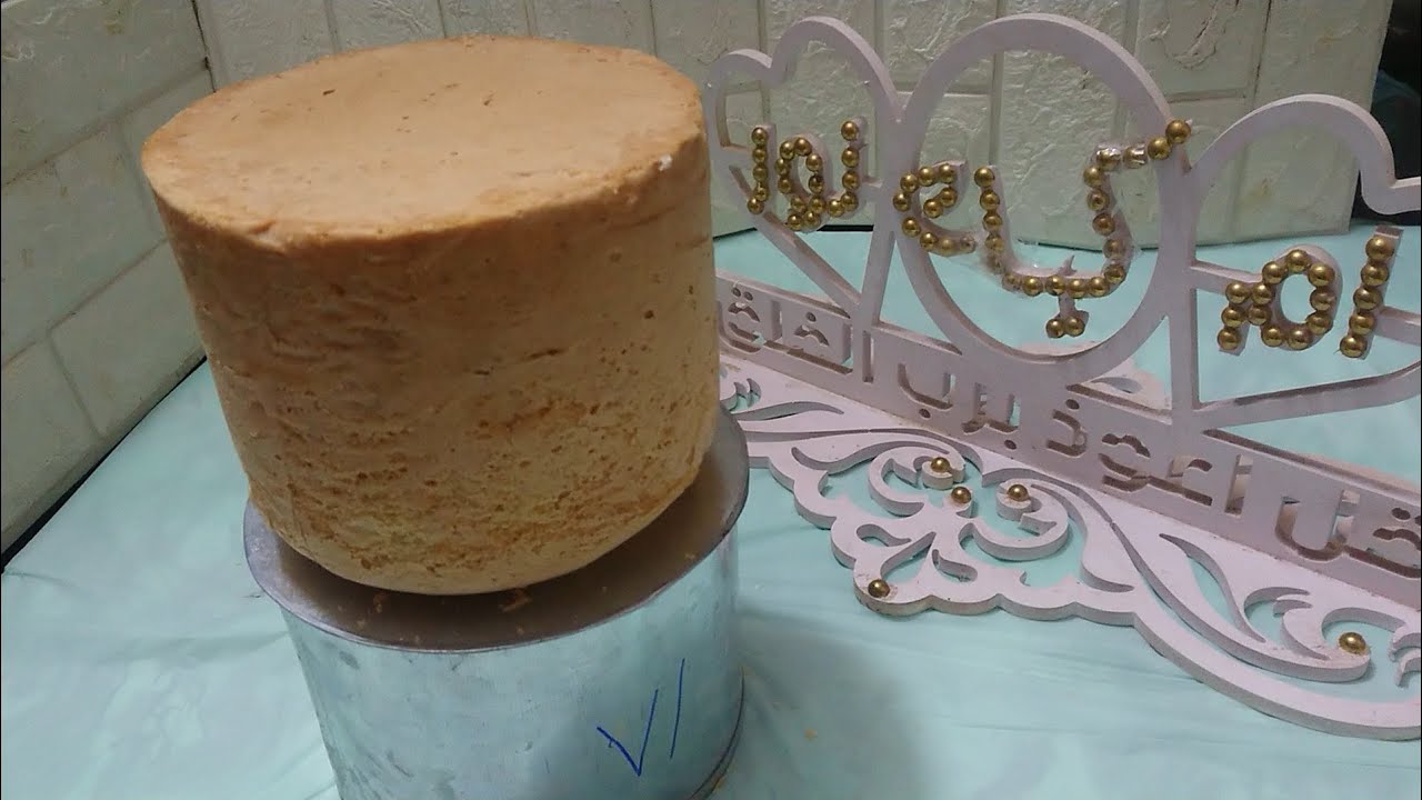 # عمل كيكة حجم ١٨  بالخفاقة الكهربائية اليدوية حسب طلب المتابعين