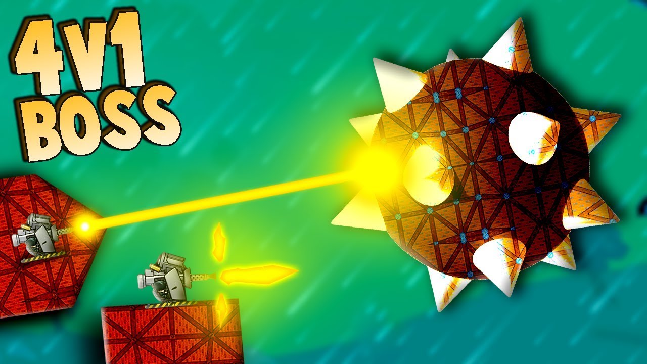 BOSS BATTLES, 4 vs 1 SUPER FORTS (Forts Multiplayer Gameplay)