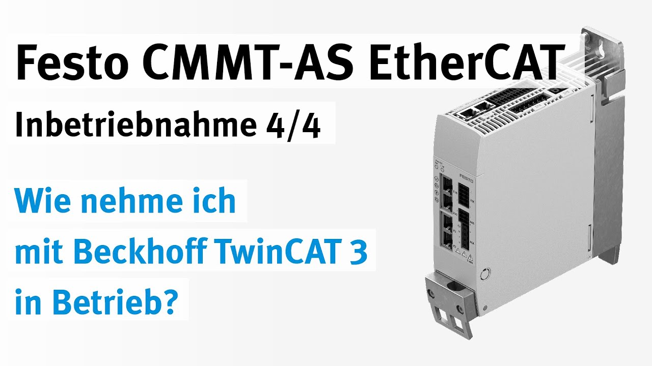 4/4 CMMT-AS EtherCAT mit Beckhoff TwinCAT 3: Festo Bibliothek einrichten