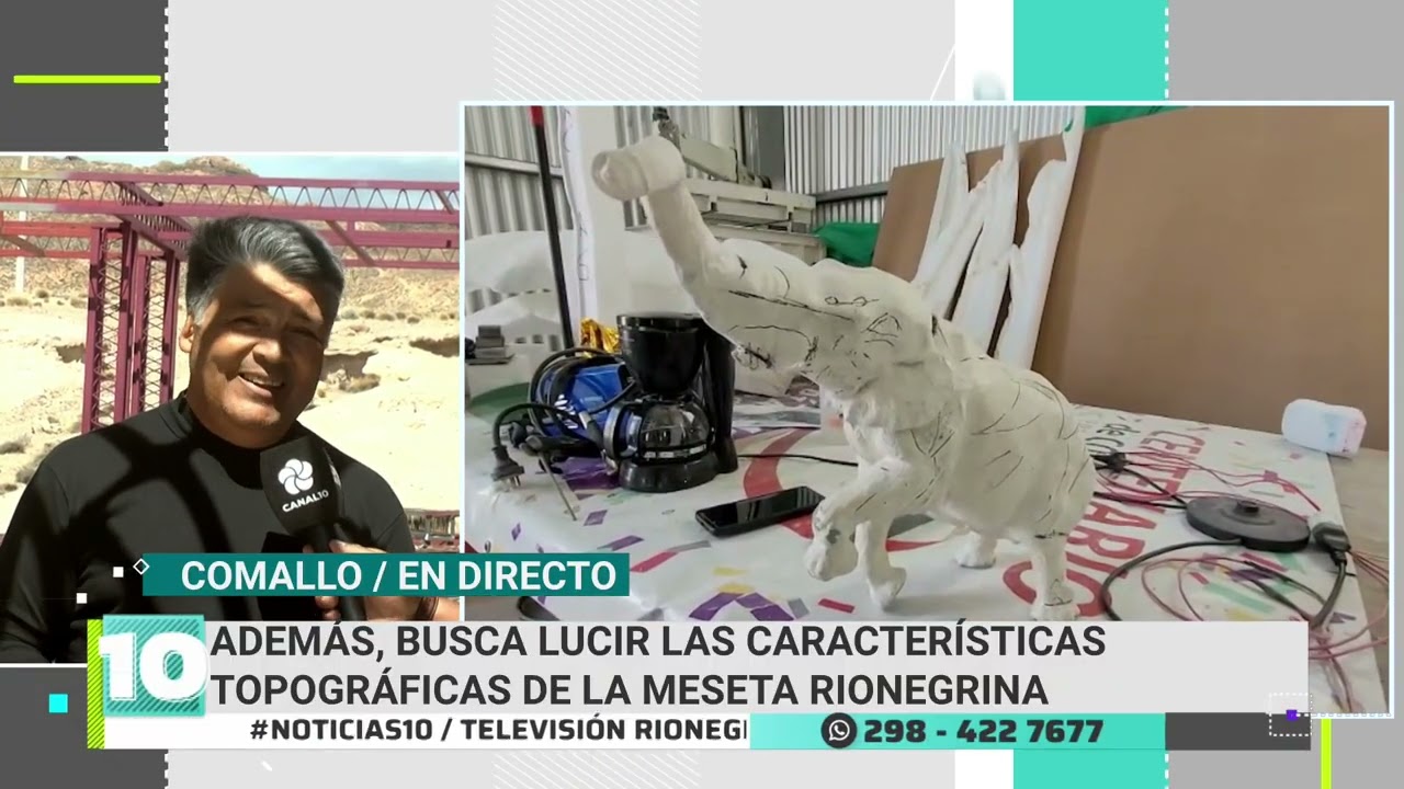 Avanza la construcción del Paleoparque en Comallo: “La obra está casi en un 90% de ejecución”