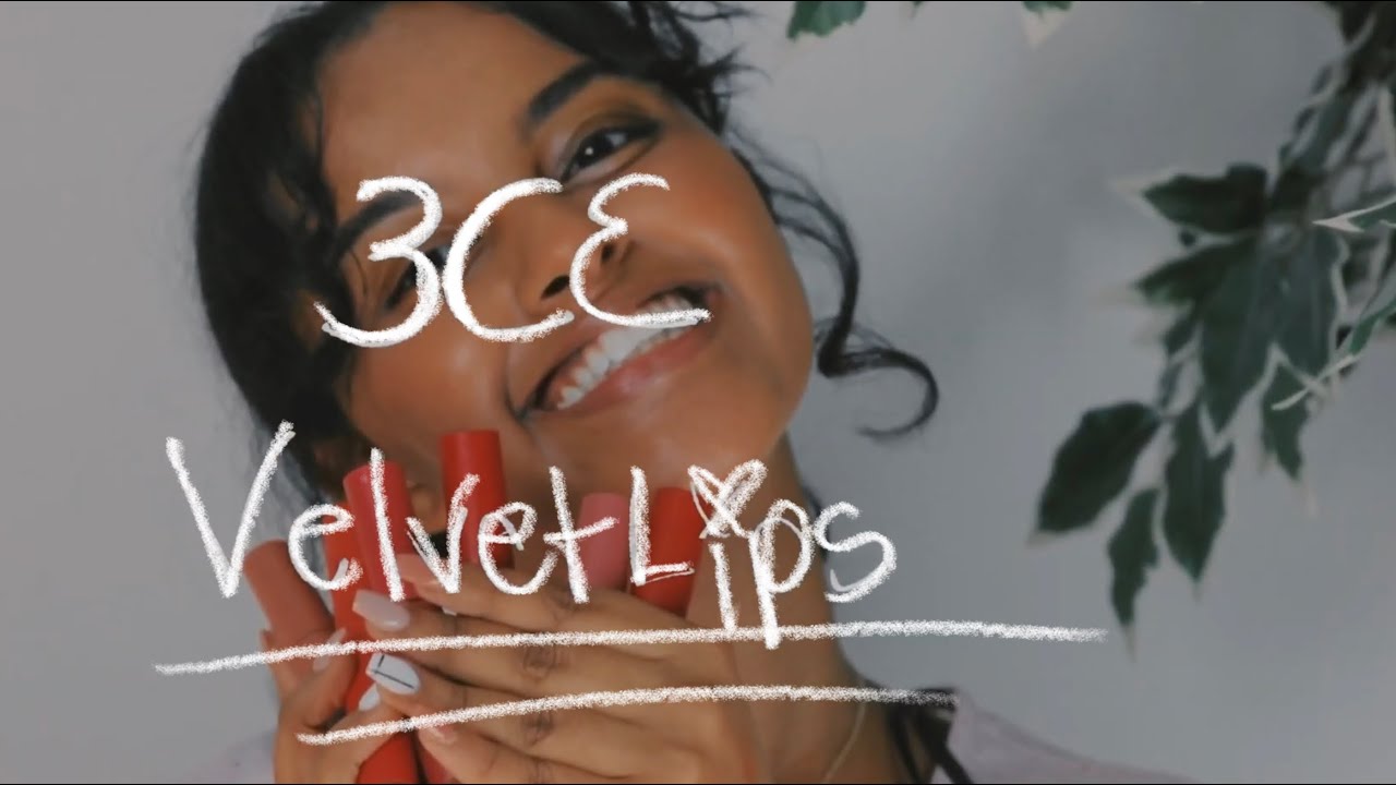 3CE Velvet Lip Tint Swatches
