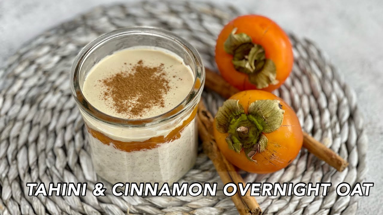 TAHİNLİ & TARÇINLI YULAF PUDİNG | Tahini Cinnamon Overnight  Oats