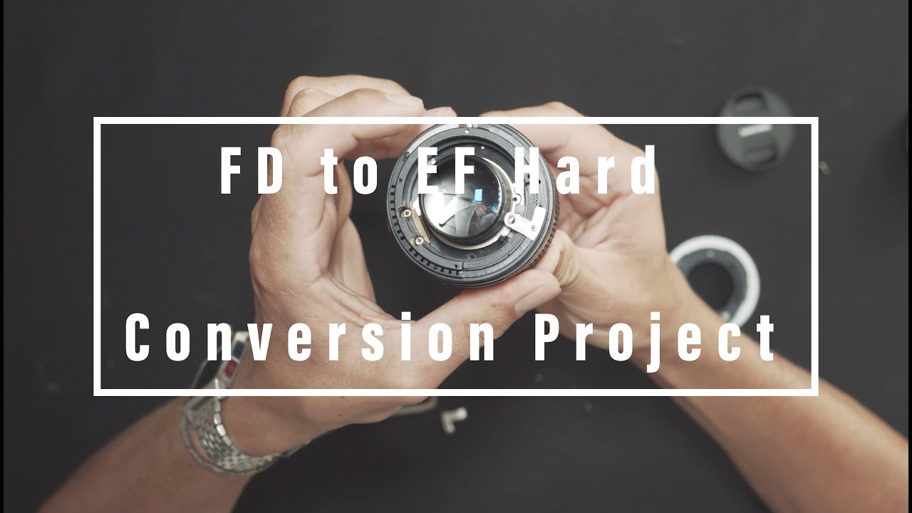 Canon FD to EF Hard Conversion, Cine modding, de-click Project.