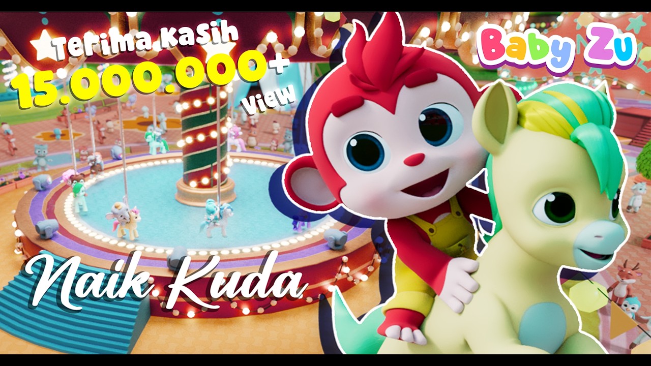 Naik Kuda ♪ Lagu Anak Naik Delman Original ♪ Farm Animal Song ♪  BabyZu