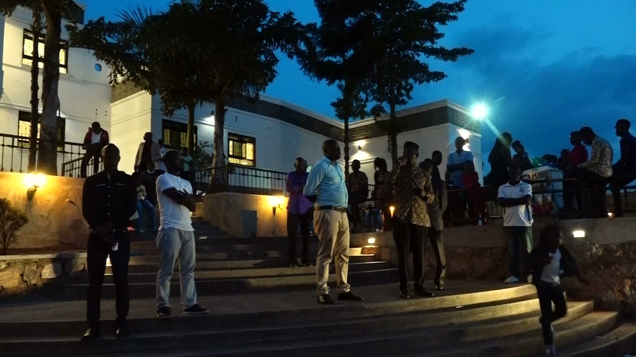 Night vision of Eddy Yawe's house - Gives great speech at his home in Kireka