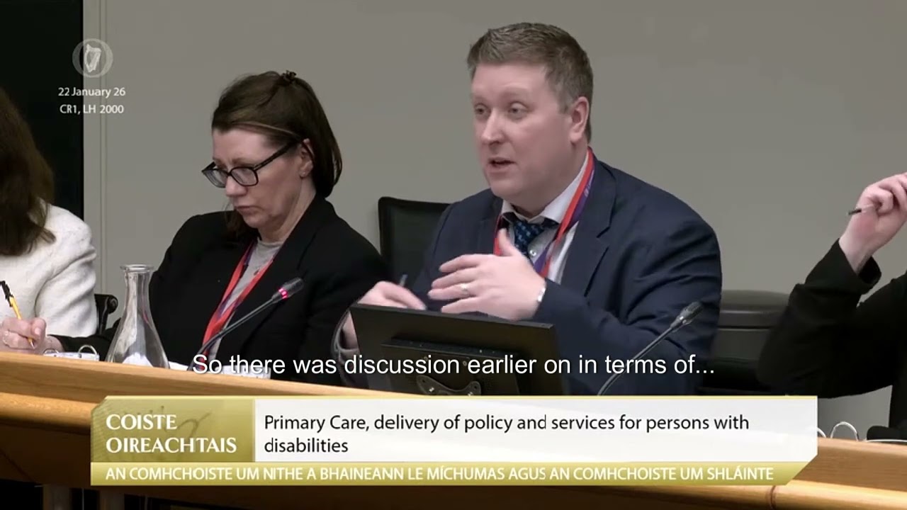 Willie Aird TD on primary care waiting times for people with disabilities