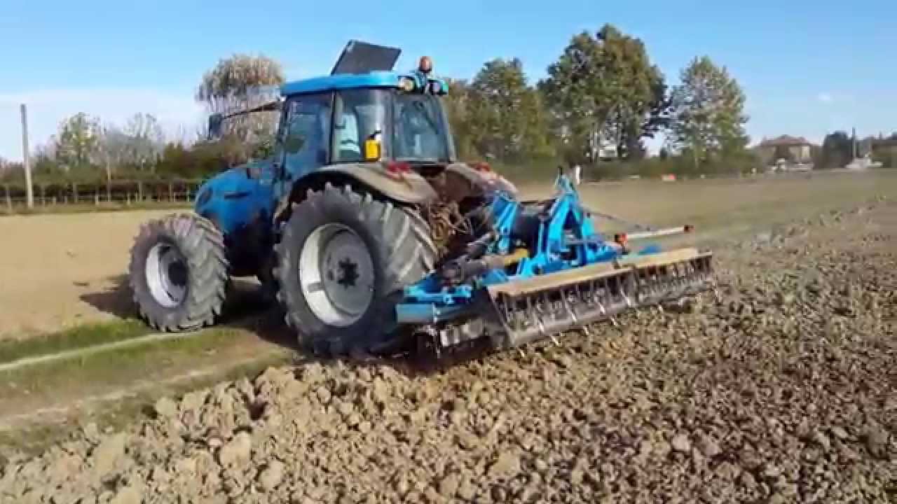landini legend 160 in erpicatura con il sicma