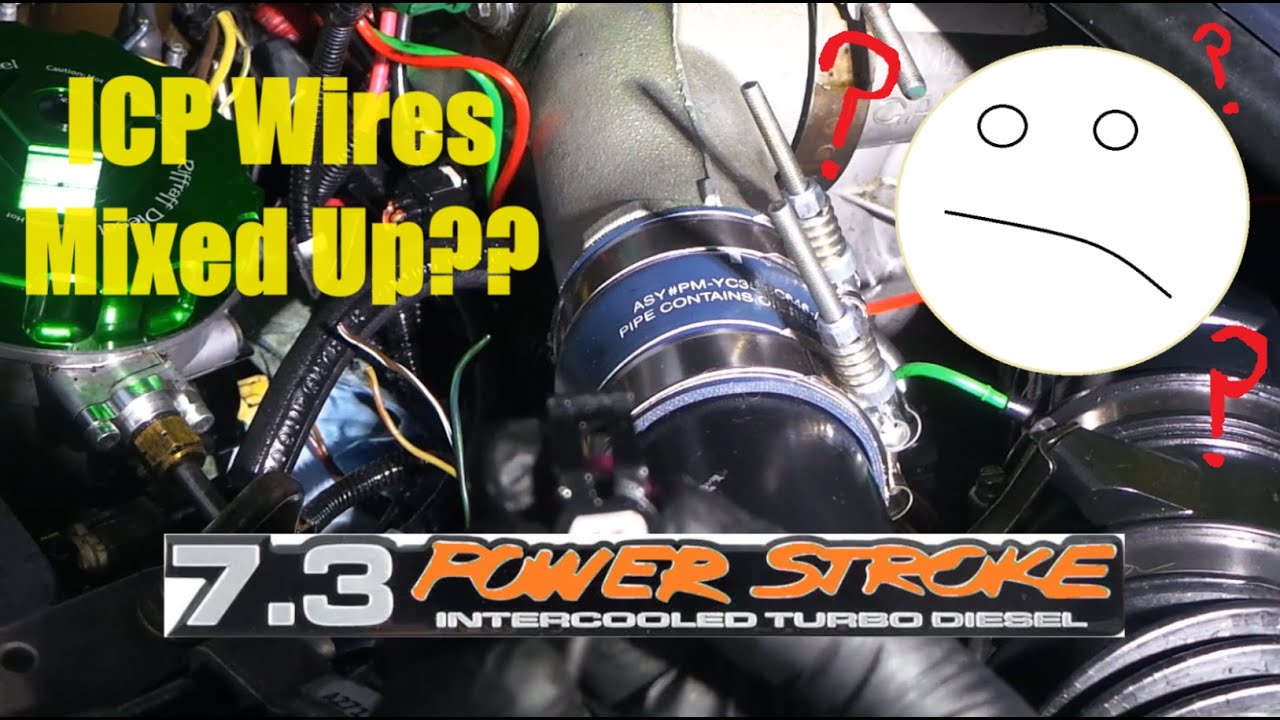 Схема подключения датчика давления впрыска (ICP) для двигателя 7.3 Powerstroke