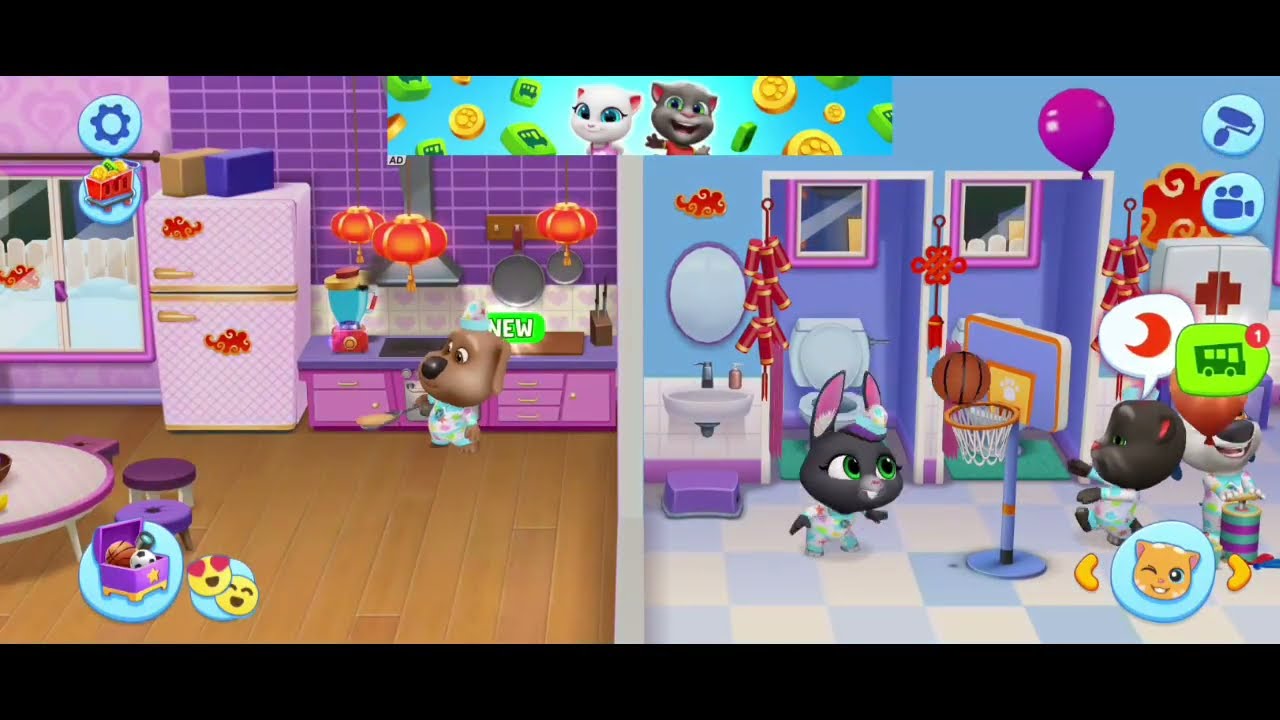 Fun Day with Tom and Friends! | My Talking Tom Friends Gameplay